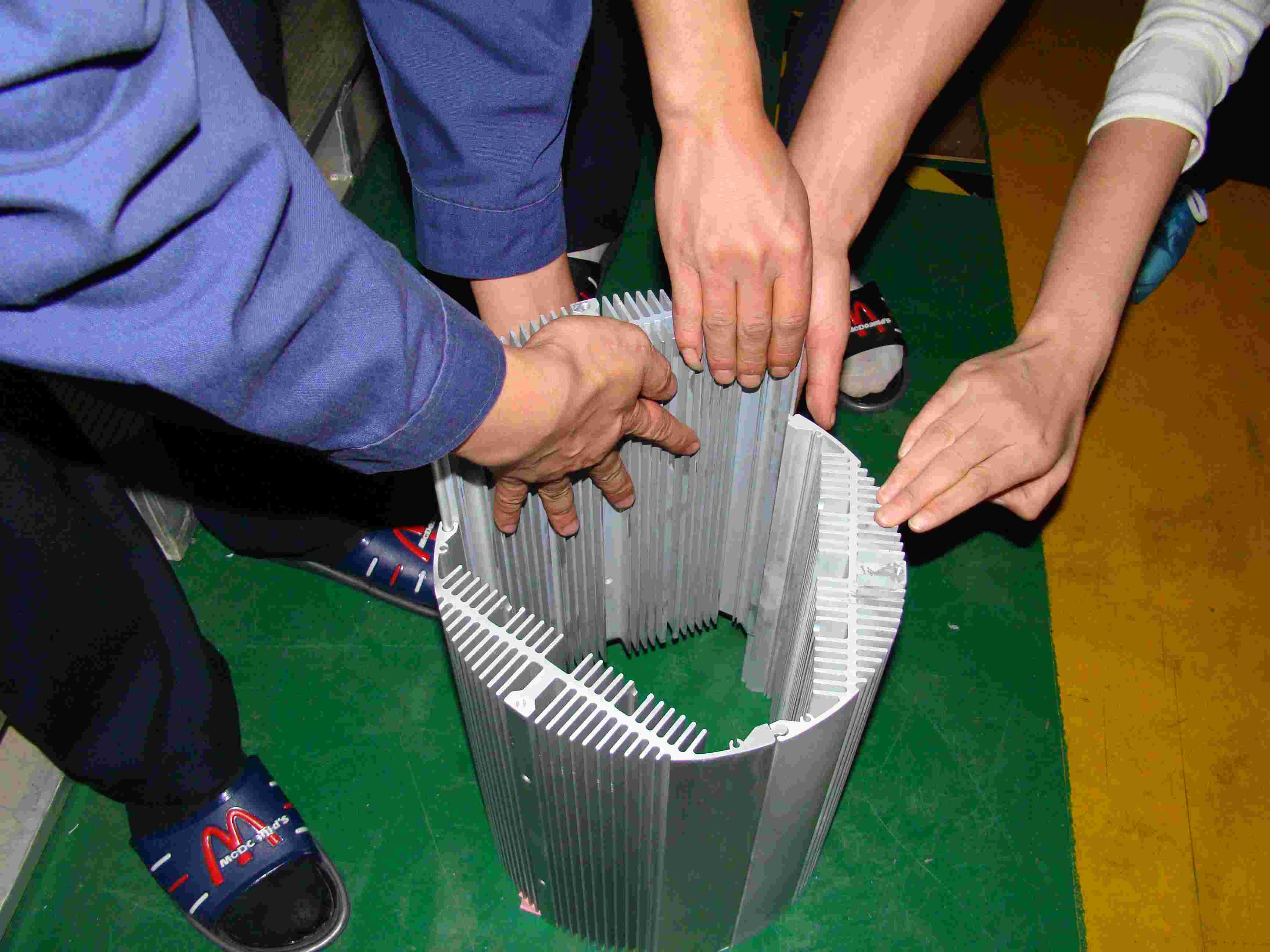 large aluminium extrusion heatsink made in China