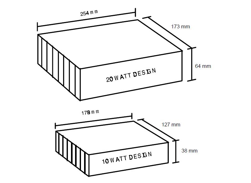 Exchanger configurations selected to study the optimization process for each selected air mover.