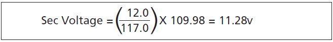 transformer secondary voltage calculations transformer secondary voltage calculations