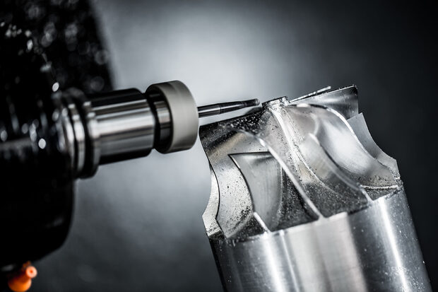 CNC machining and finishing of a cast part